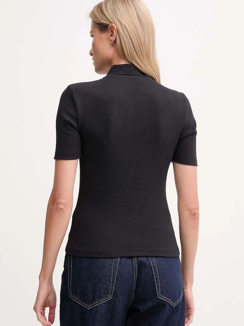 Calvin Klein Jeans polo damski kolor czarny LV047C907G
