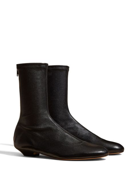 KHAITE The Apollo leather ankle boots - Black - zdjęcie produktu nr 2