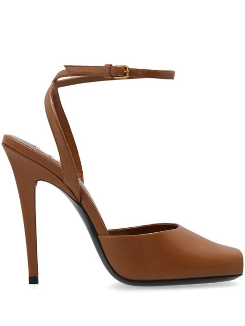 Saint Laurent 110mm Scandale sandals - Brown - zdjęcie produktu nr 1