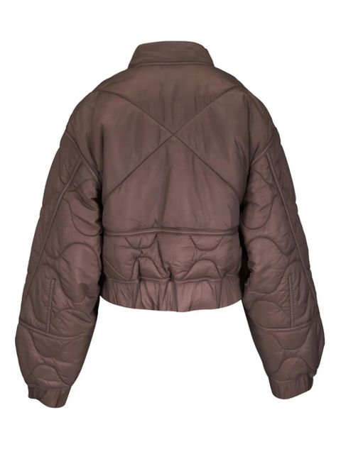 AGOLDE Iona quilted bomber jacket - Brown - zdjęcie produktu nr 2