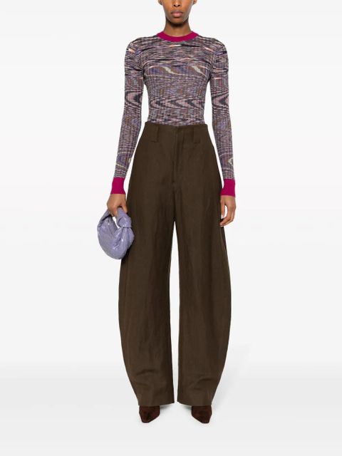 Missoni abstract-pattern cashmere-blend jumper - Purple - zdjęcie produktu nr 2