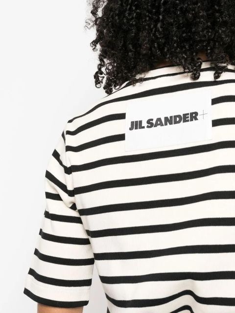 JIL SANDER+ striped cotton T-shirt - Neutrals