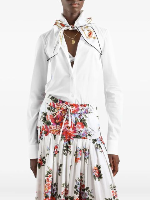 Dolce & Gabbana poplin top - White