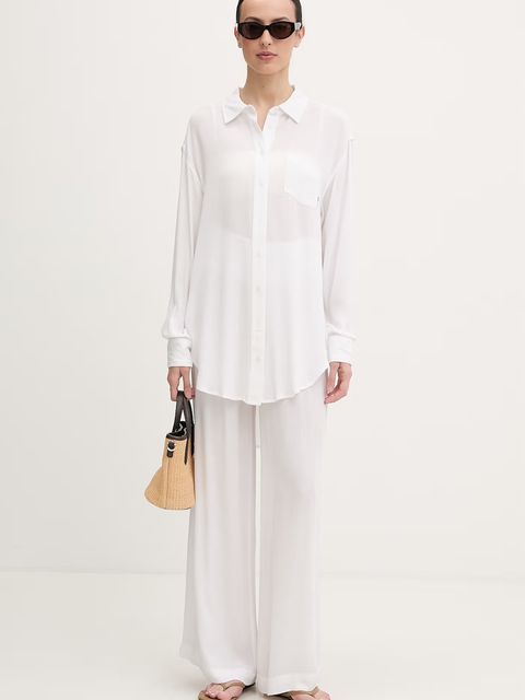 DKNY spodnie wide leg damskie - zdjęcie produktu nr 1