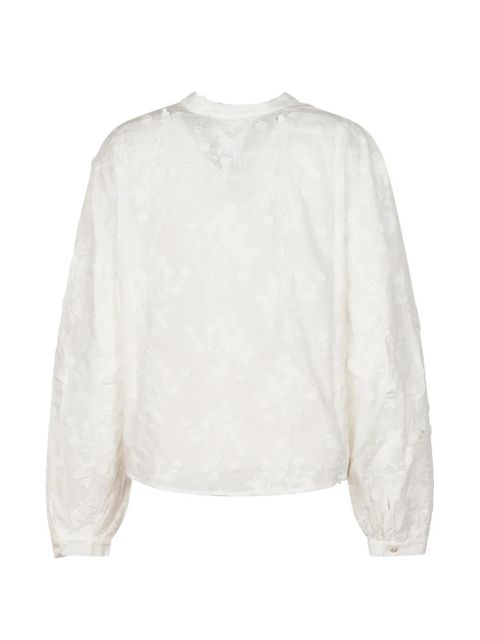 MC2 Saint Barth floral-embroidered shirt - White - zdjęcie produktu nr 2