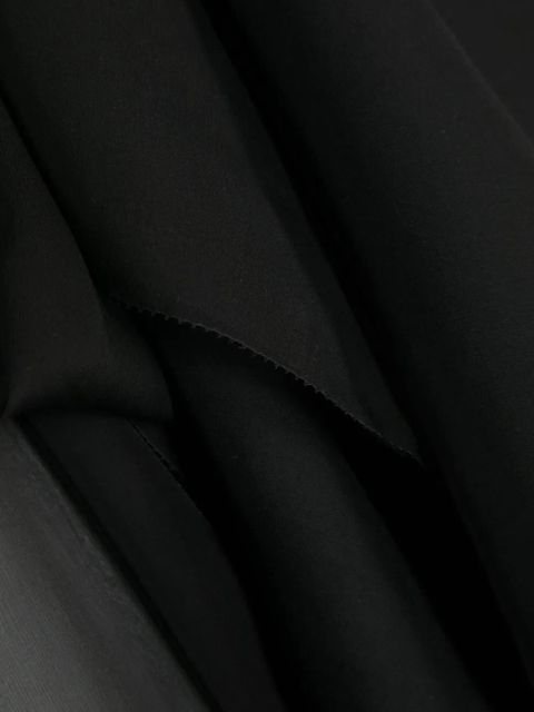 Max Mara finished edge silk scarf - Black