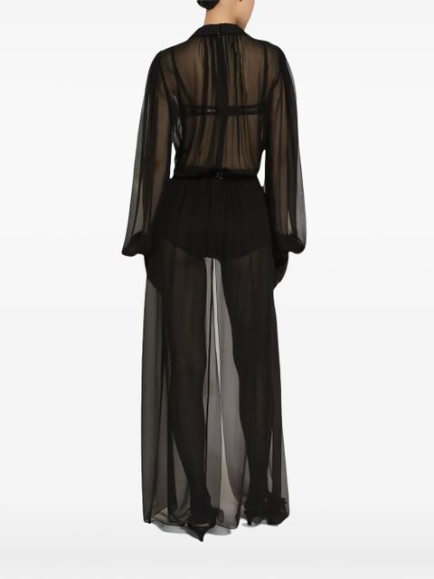 Dolce & Gabbana chiffon dress - Black