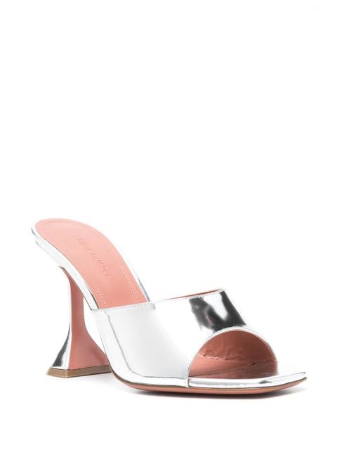 Amina Muaddi 95mm Lupita sandals - Silver - zdjęcie produktu nr 2