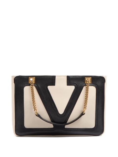 Valentino Garavani small Viva Superstar leather tote bag - Neutrals - zdjęcie produktu nr 1