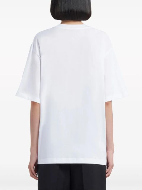 Marni logo-print cotton T-shirt - White