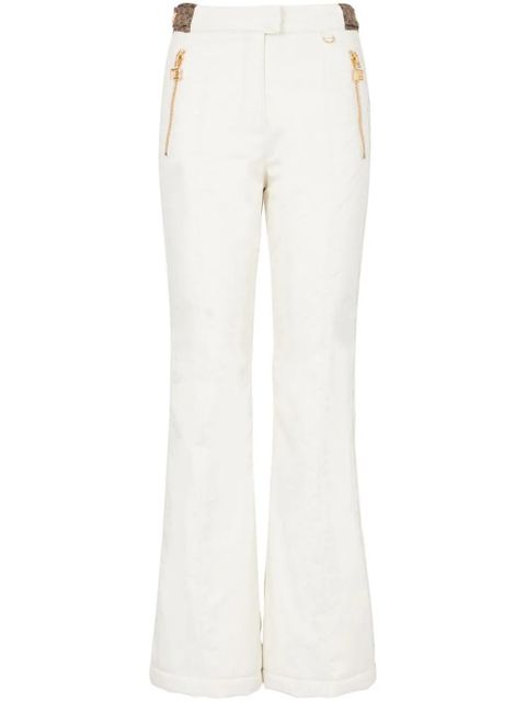 Balmain monogram-stripes ski trousers - White - zdjęcie produktu nr 1