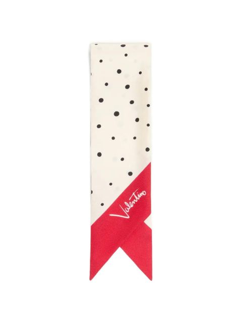 Valentino Garavani Little Stars starry silk bandeau scarf - Neutrals - zdjęcie produktu nr 2