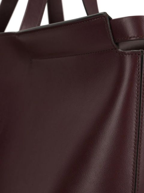 Tod's medium Di Folio double-handle calfskin tote bag - Brown