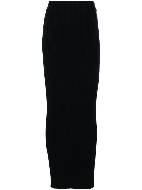 Balenciaga ribbed maxi skirt - Blue - zdjęcie produktu nr 1