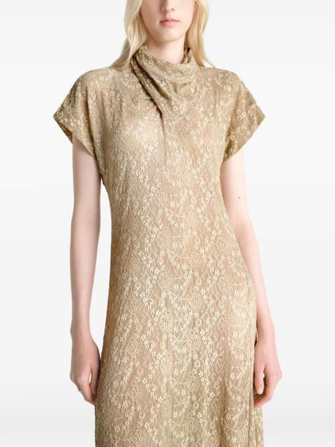 LEMAIRE lace foulard dress - Neutrals