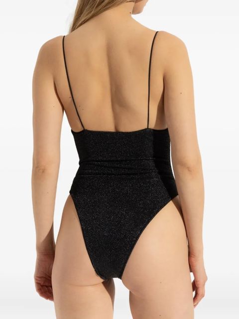Oséree shell-embellished swimsuit - Black
