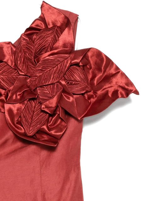 Aje Isla floral-detail mini dress - Orange