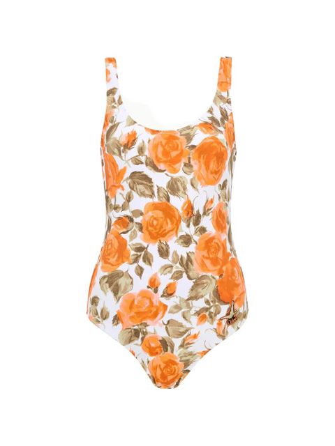 Chloé rose-print swimsuit - Orange - zdjęcie produktu nr 1