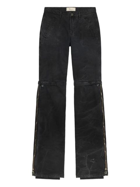 Blumarine zip-detailing trousers - Black - zdjęcie produktu nr 1