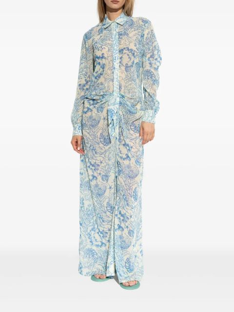 Versace Barocco-print maxi dress - Blue - zdjęcie produktu nr 2
