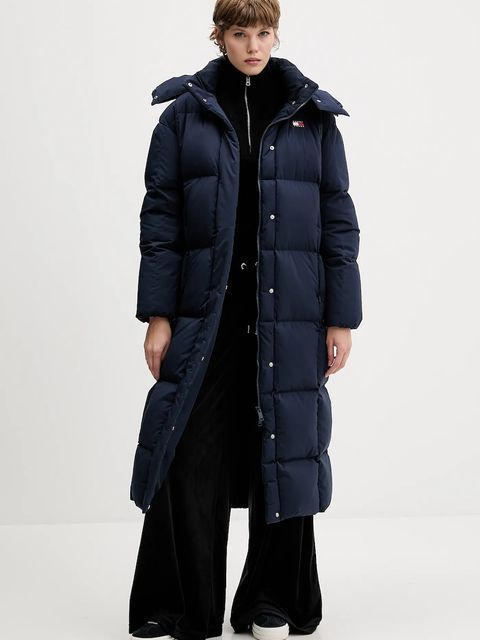 Tommy Jeans kurtka puchowa kolor granatowy zimowa DW0DW21977