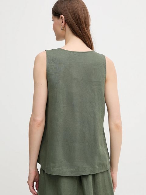 United Colors of Benetton bluzka lniana