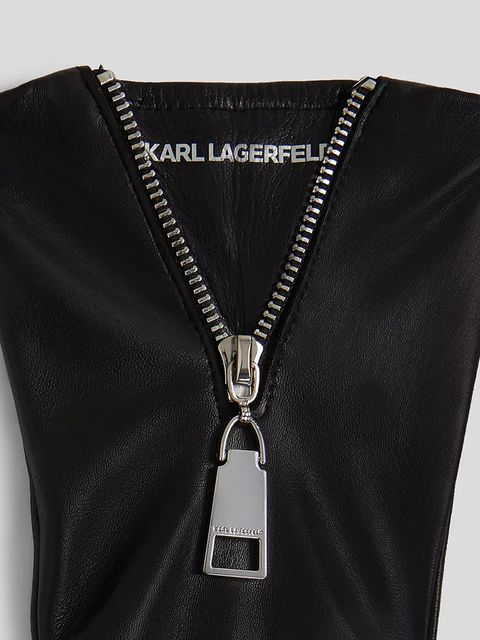 Karl Lagerfeld rękawiczki K/ESSENTIAL damskie kolor czarny A3W33033