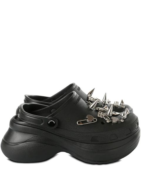 Balenciaga Jibbitz mules - Black