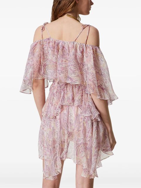 TWINSET ruffled mini dress - Pink
