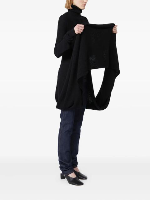 Max Mara roll-neck draped knitted top - Black - zdjęcie produktu nr 2