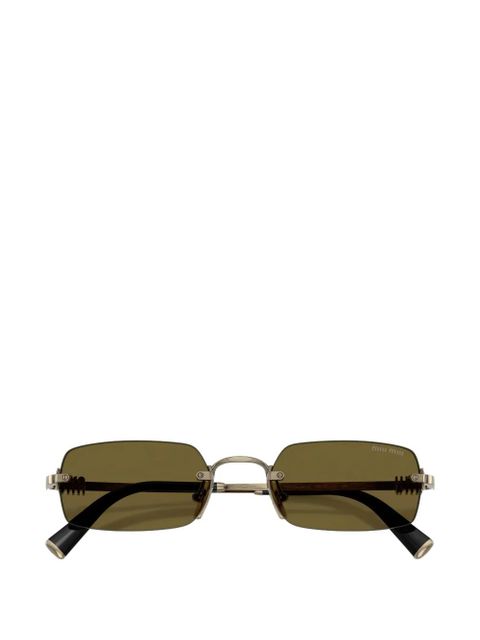 Miu Miu Eyewear rectangle-frame sunglasses - Grey