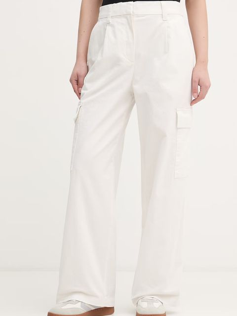 Calvin Klein Jeans spodnie damskie z bawełną - zdjęcie produktu nr 1