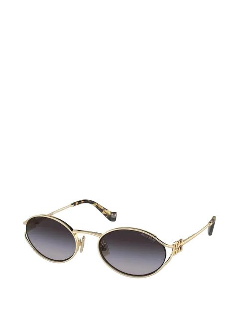 Miu Miu oval-frame sunglasses - Gold - zdjęcie produktu nr 2