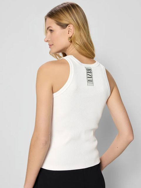 Bizuu top bawełniany ALEXIN kolor beżowy ALEXIN KREMOWY