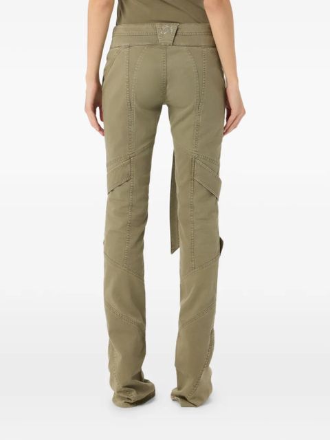 Blumarine belted trousers - Green