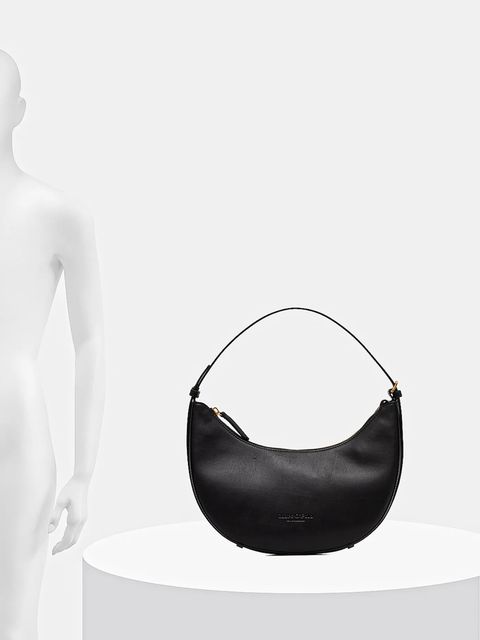 Marc O'Polo torebka skórzana kolor czarny 50611950701141