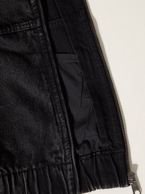 adidas Originals kurtka jeansowa damska kolor czarny przejściowa oversize IW5759