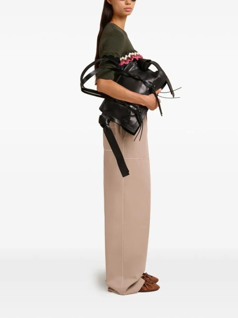 Marni gabardine trousers - Neutrals - zdjęcie produktu nr 2