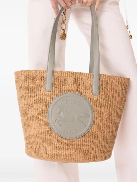 Chloé x Mifuko Horse Medal tote bag - Neutrals - zdjęcie produktu nr 2