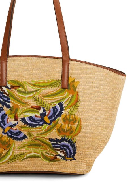 FARM Rio large raffia tote bag - Neutrals