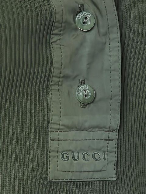 Gucci ribbed long-sleeve top - Green