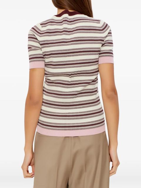 Moncler striped knitted T-shirt - Neutrals