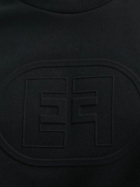 Elisabetta Franchi bluza damska kolor czarny z aplikacją MD00551E2