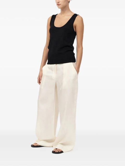 St. Agni layered-design sweater - Black