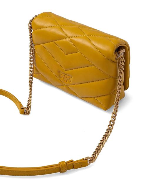 PINKO Love Click cross body bag - Yellow