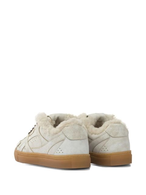 Copenhagen CPH63 fur-trim leather sneakers - Neutrals