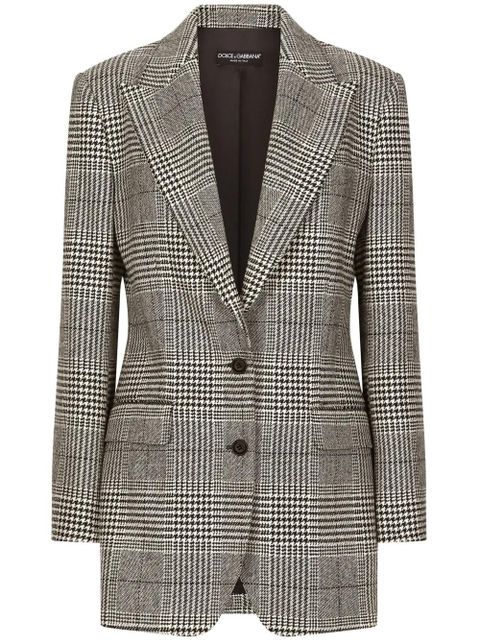 Dolce & Gabbana glen-plaid blazer - Grey - zdjęcie produktu nr 1