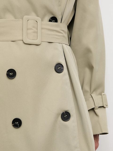 Answear.LAB trencz bawełniany kolor turkusowy