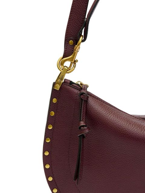 ISABEL MARANT Oskan studded shoulder bag - Red