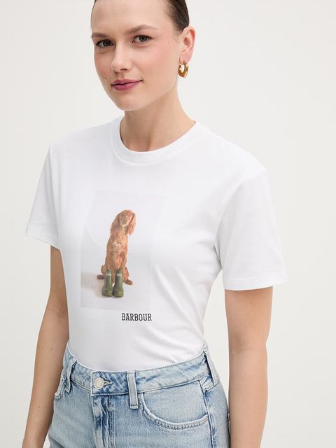 Barbour t-shirt bawełniany Bedale